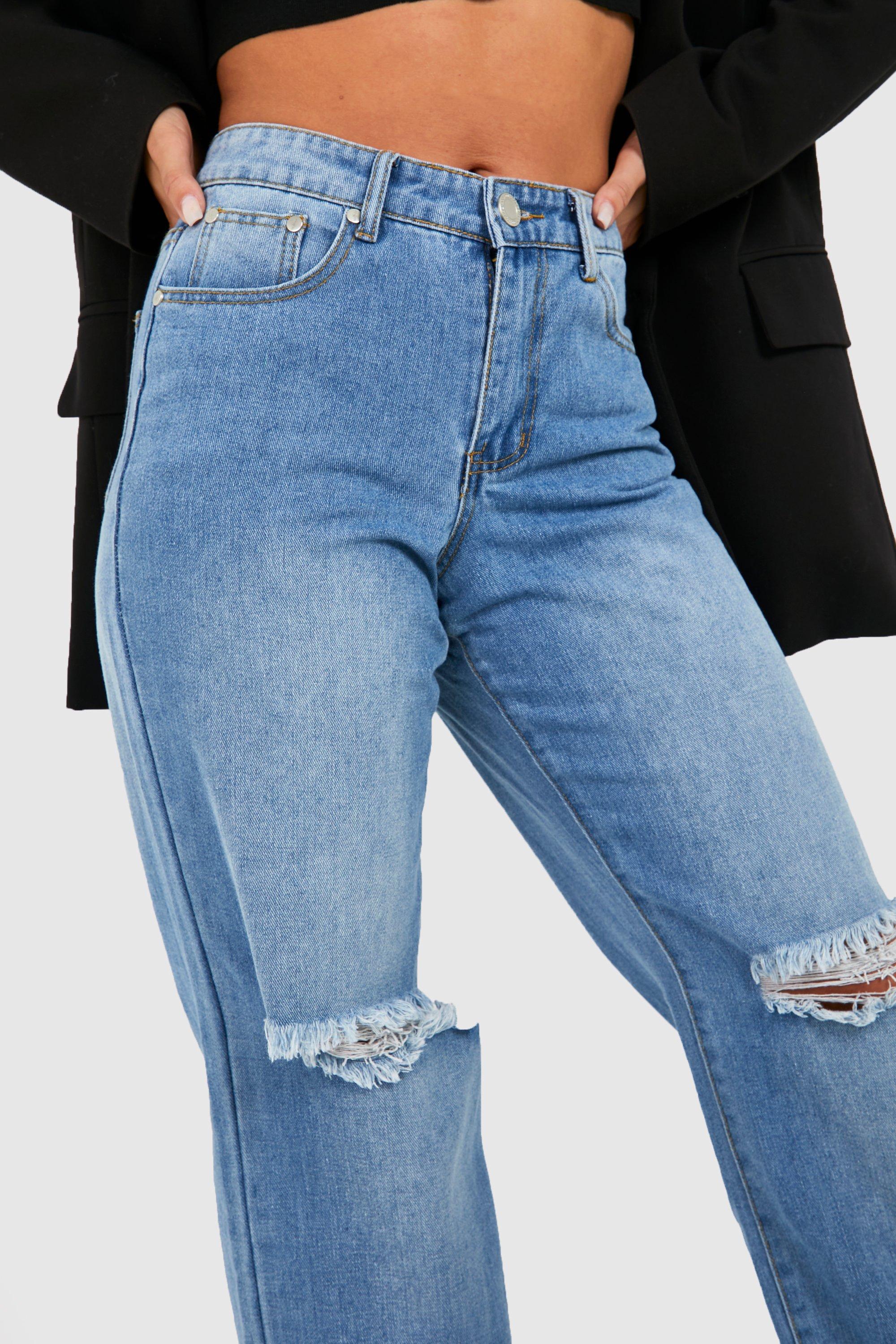 Low rise clearance straight jeans